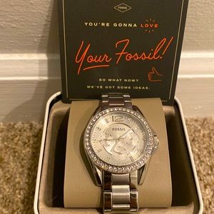 Fossil Riley Stainless Steel Bracelet Watch